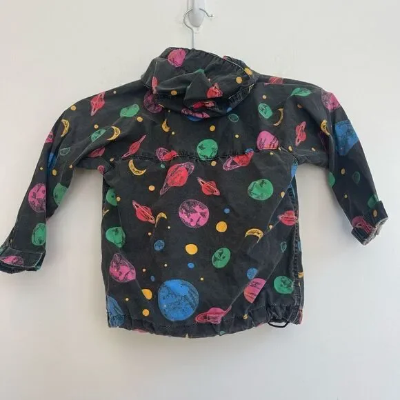 100% Cotton Toddlers Planet Jacket W/ Hoodie Check Size